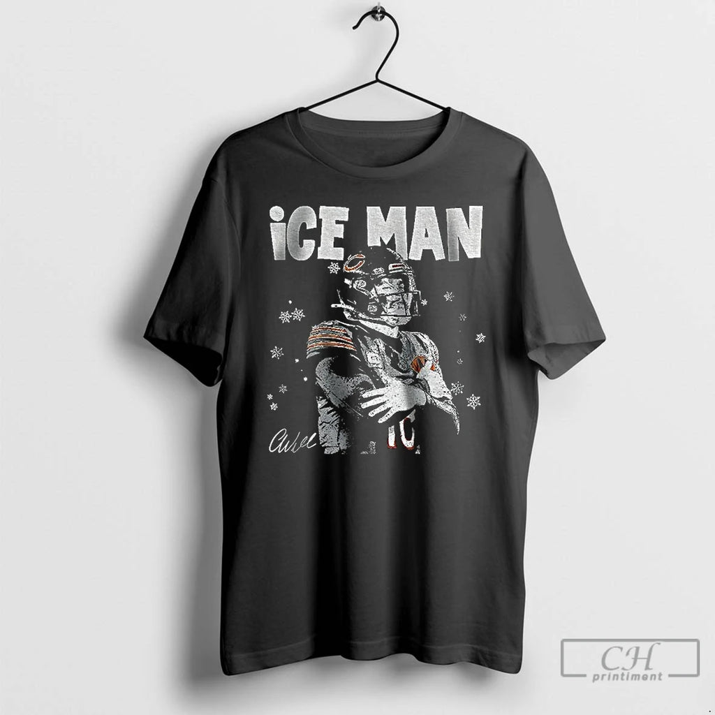 Premium Caleb Williams Football Vintage Ice Man Chicago Football Signature T-Shirts, Hoodie, Sweatshirt | RetroVerseTees.com