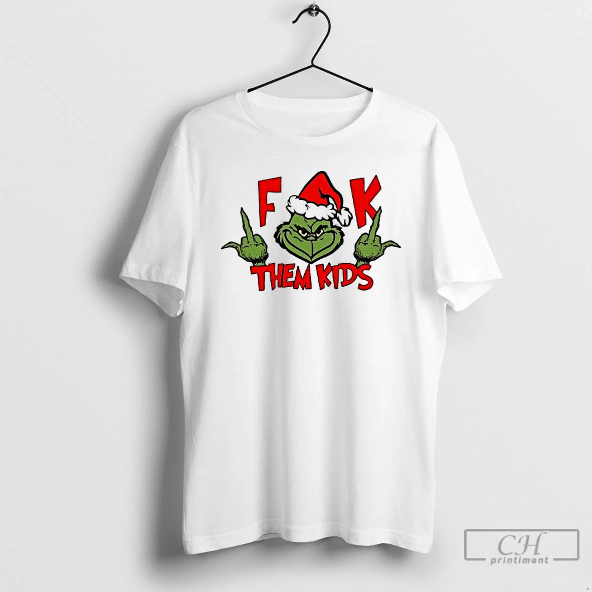 Premium Christmas Grinch Parody Fuck Them Kids Trends Stylish T-Shirts, Hoodie, Sweatshirt | RetroVerseTees.com