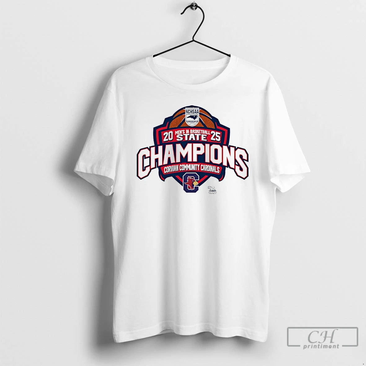 Premium Corvian Community Cardinals 2025 Mens 1a Basketball State Champions T-Shirts, Hoodie, Sweatshirt | RetroVerseTees.com