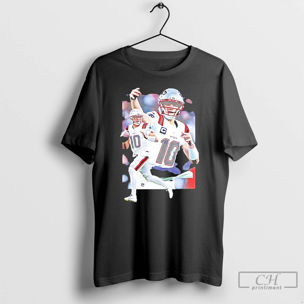 Premium Drake Maye New England Football Photo Vintage T-Shirts, Hoodie, Sweatshirt | RetroVerseTees.com