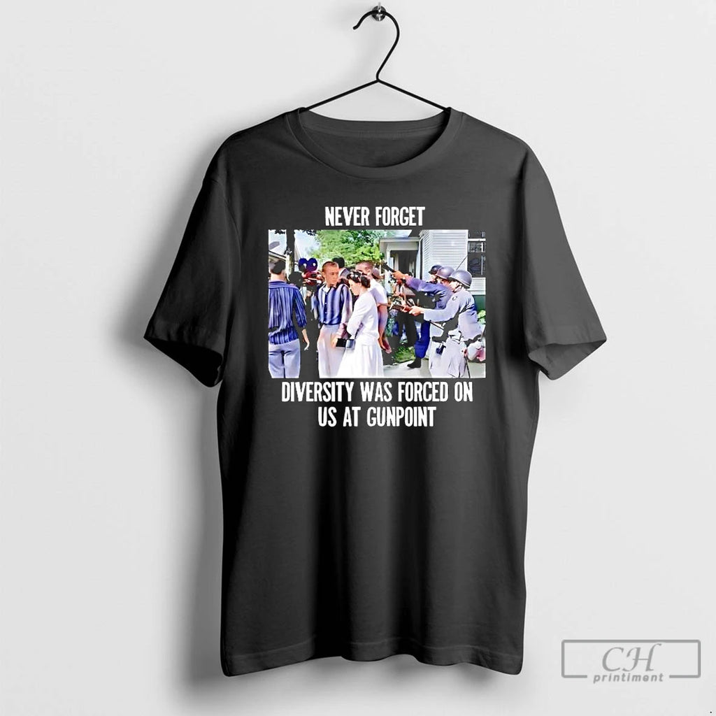 Premium Elizabeth Eckford Never Forget Diversity Was Forced On Us At Gunpoint T Shirts Sweater Hoodie, Sweatshirt