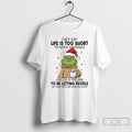 Premium Grinch Santa Coffee They Say Life Is Too Short To Hold Grudges T Shirts Hoodie, Sweatshirt | RetroVerseTees.com