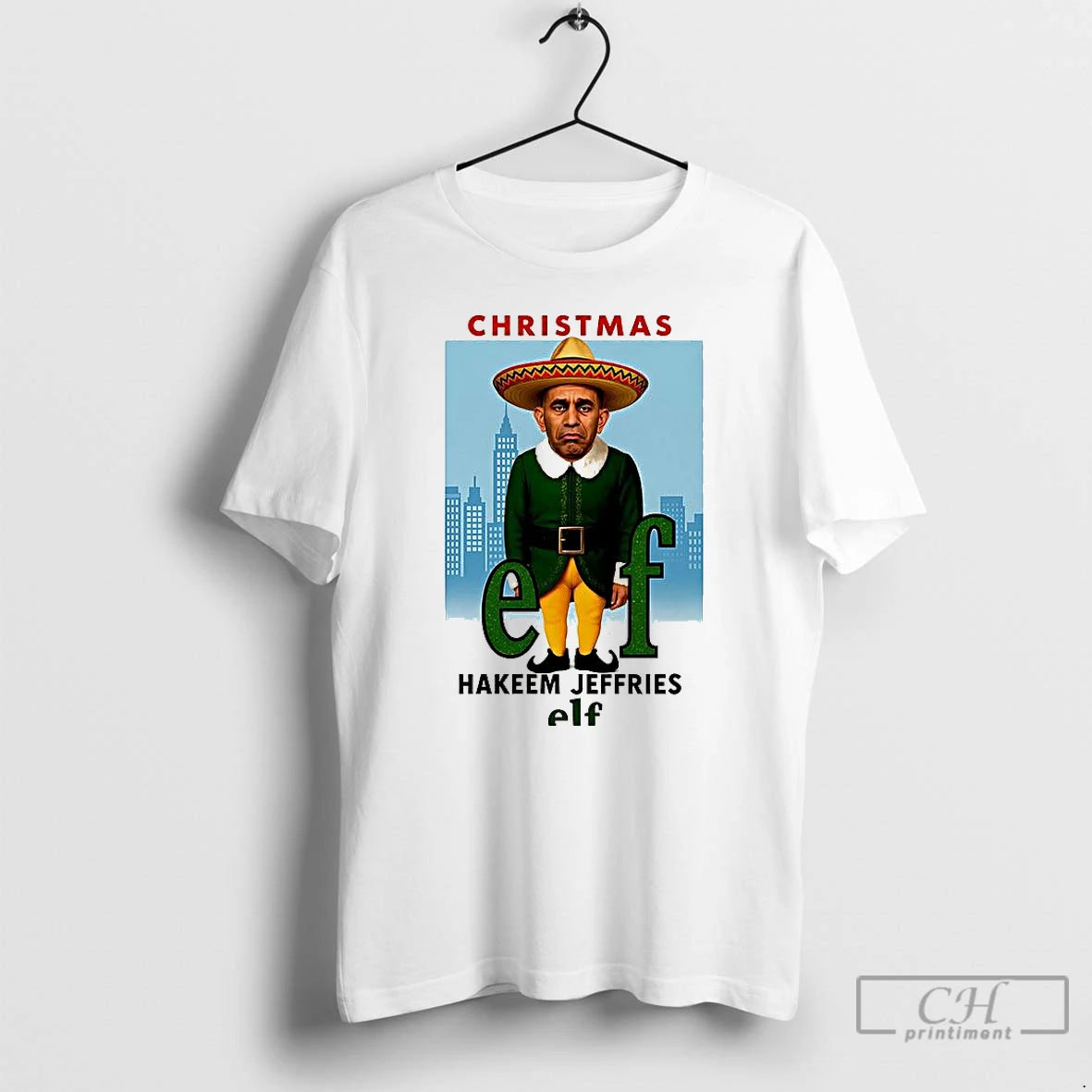 Premium Hakeem Jeffries Elf Christmas T-Shirts, Hoodie, Sweatshirt | RetroVerseTees.com