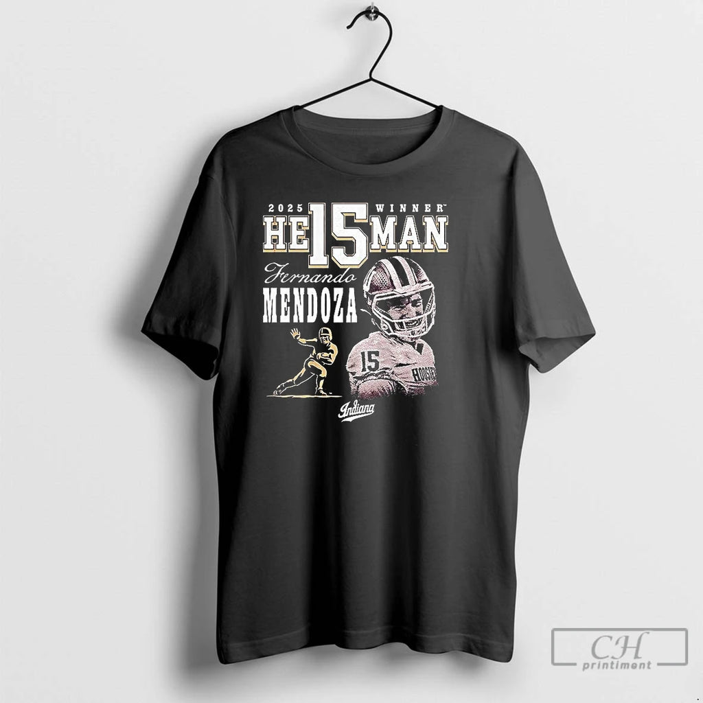 Premium Heisman Winner 2025 Fernando Mendoza T-Shirts, Hoodie, Sweatshirt | RetroVerseTees.com