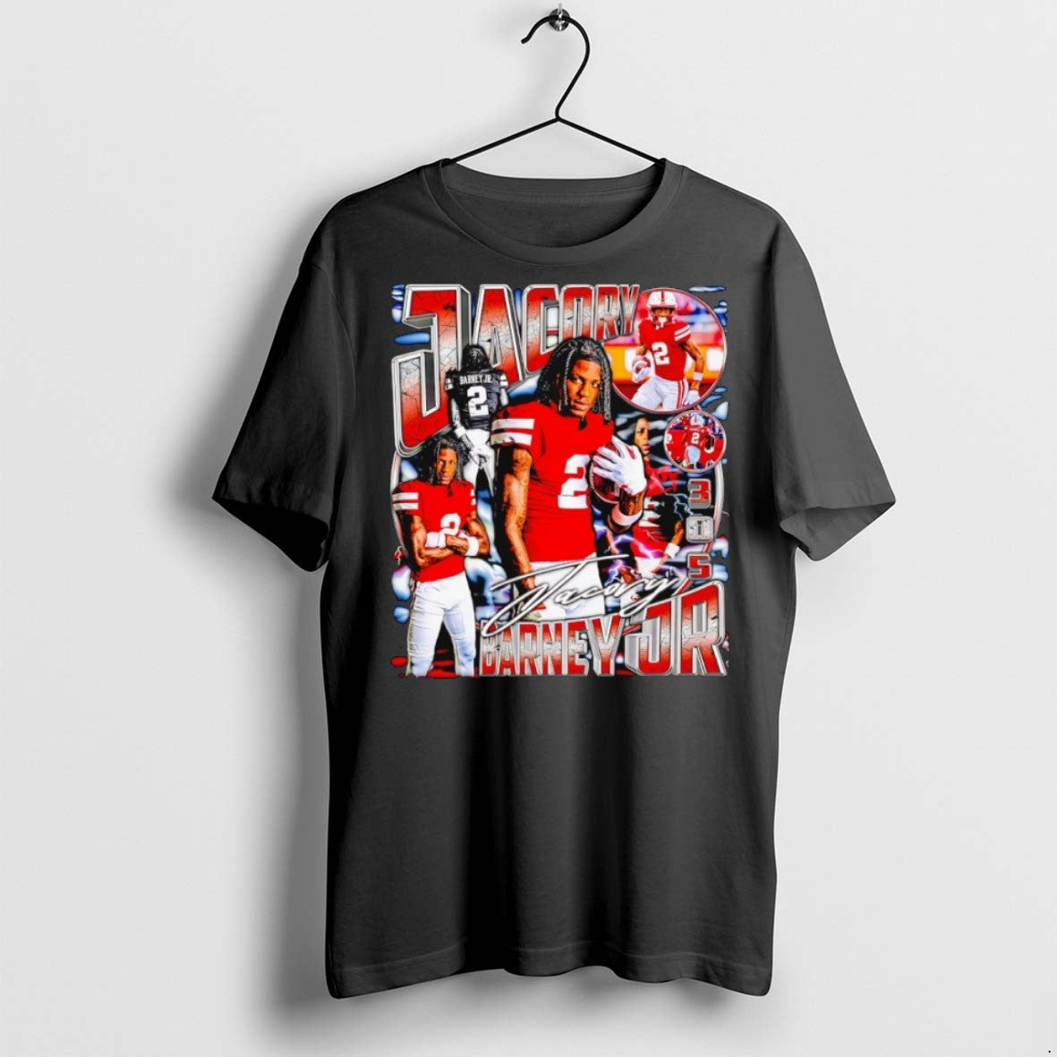 Premium Jacory Barney Jr Football Graphic T Shirts