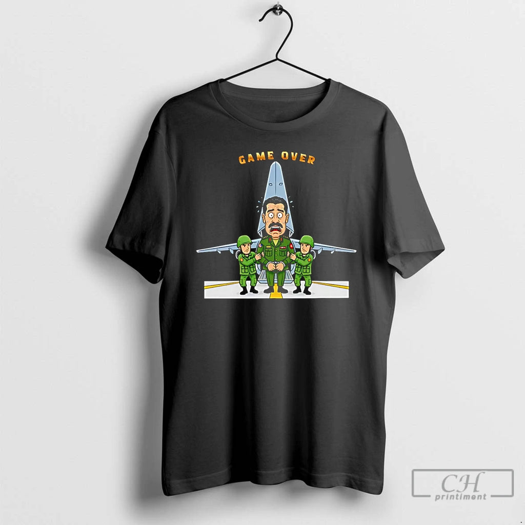 Premium Maduro Captured Game Over Trump Maduro T-Shirts, Hoodie, Sweatshirt | RetroVerseTees.com