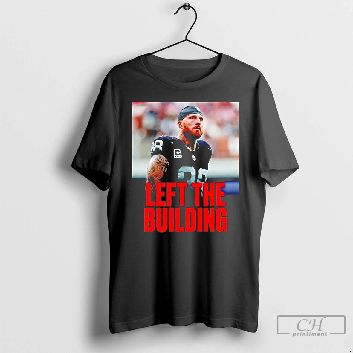 Premium Maxx Crosby Left The Building T-Shirts, Hoodie, Sweatshirt | RetroVerseTees.com