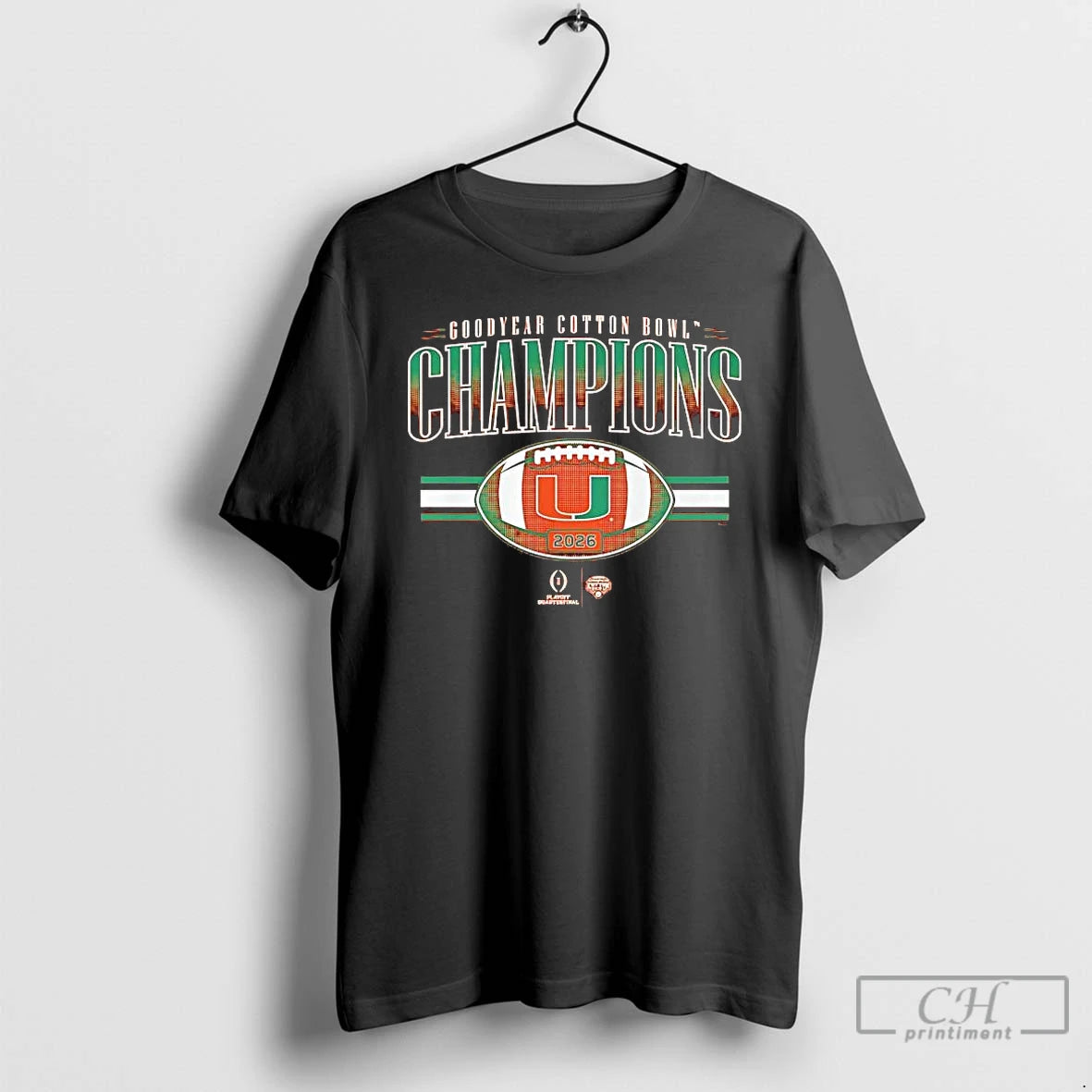 Premium Miami Football 2026 Cfp Cotton Bowl Champions T-Shirts, Hoodie, Sweatshirt | RetroVerseTees.com