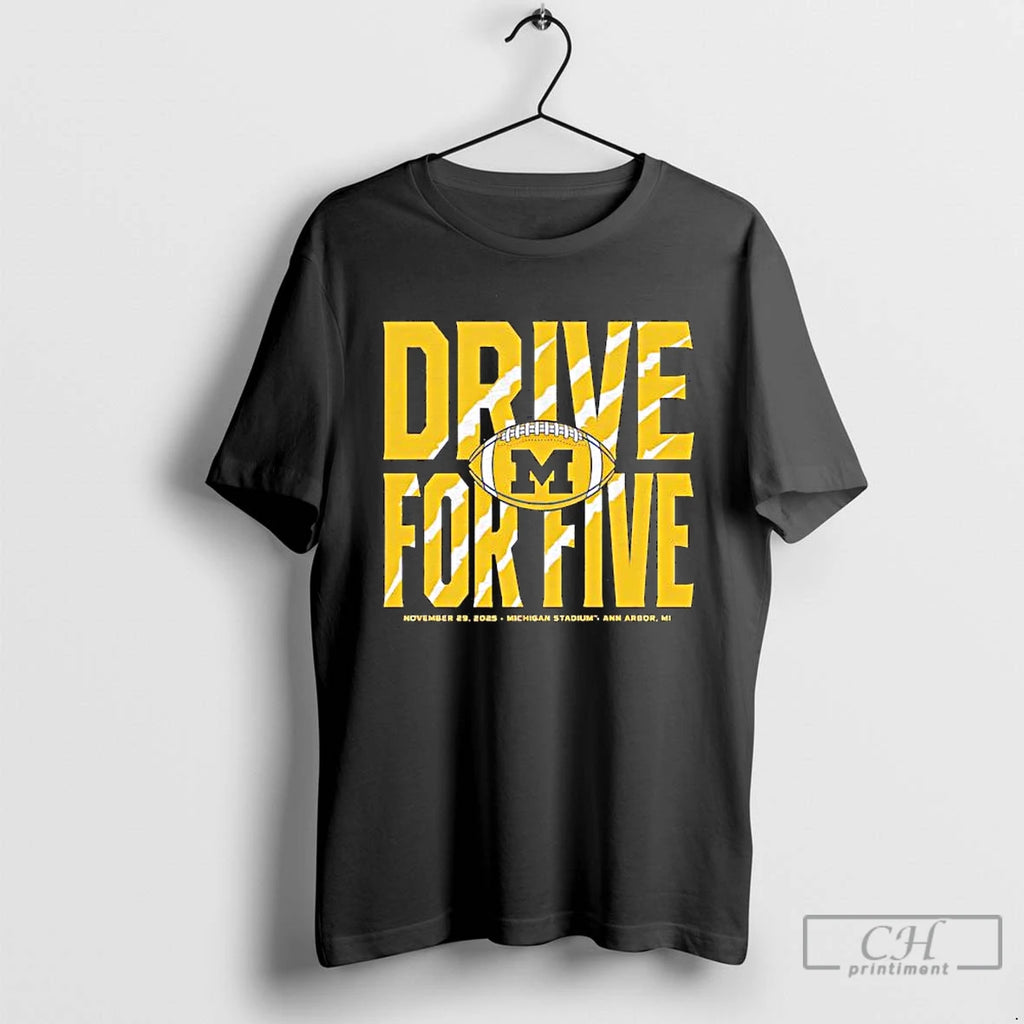 Premium Michigan Drive For Five The Game T-Shirts, Hoodie, Sweatshirt | RetroVerseTees.com