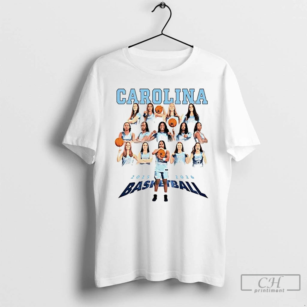 Premium North Carolina Womens Basketball 2026 Team Players T-Shirts, Hoodie, Sweatshirt | RetroVerseTees.com