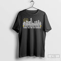 Premium Notre Dame Fighting Irish Players Names City Skyline Thank You For The Memories T-Shirts, Hoodie, Sweatshirt