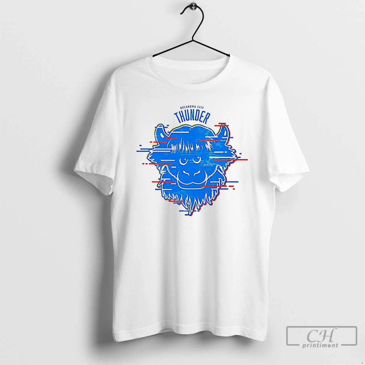 Premium Okc Thunder Rumble Glitch T-Shirts, Hoodie, Sweatshirt | RetroVerseTees.com