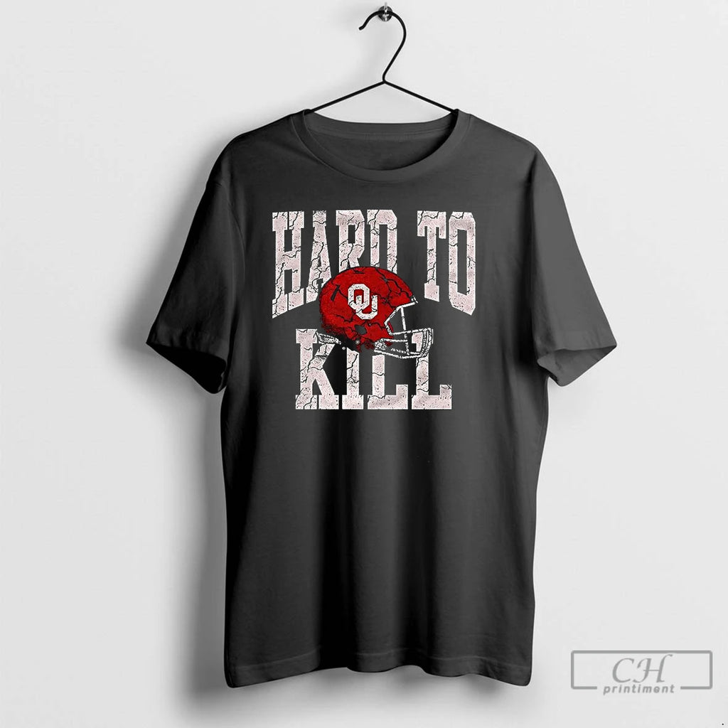 Premium Oklahoma Sooners Helmet Hard To Kill T-Shirts, Hoodie, Sweatshirt | RetroVerseTees.com