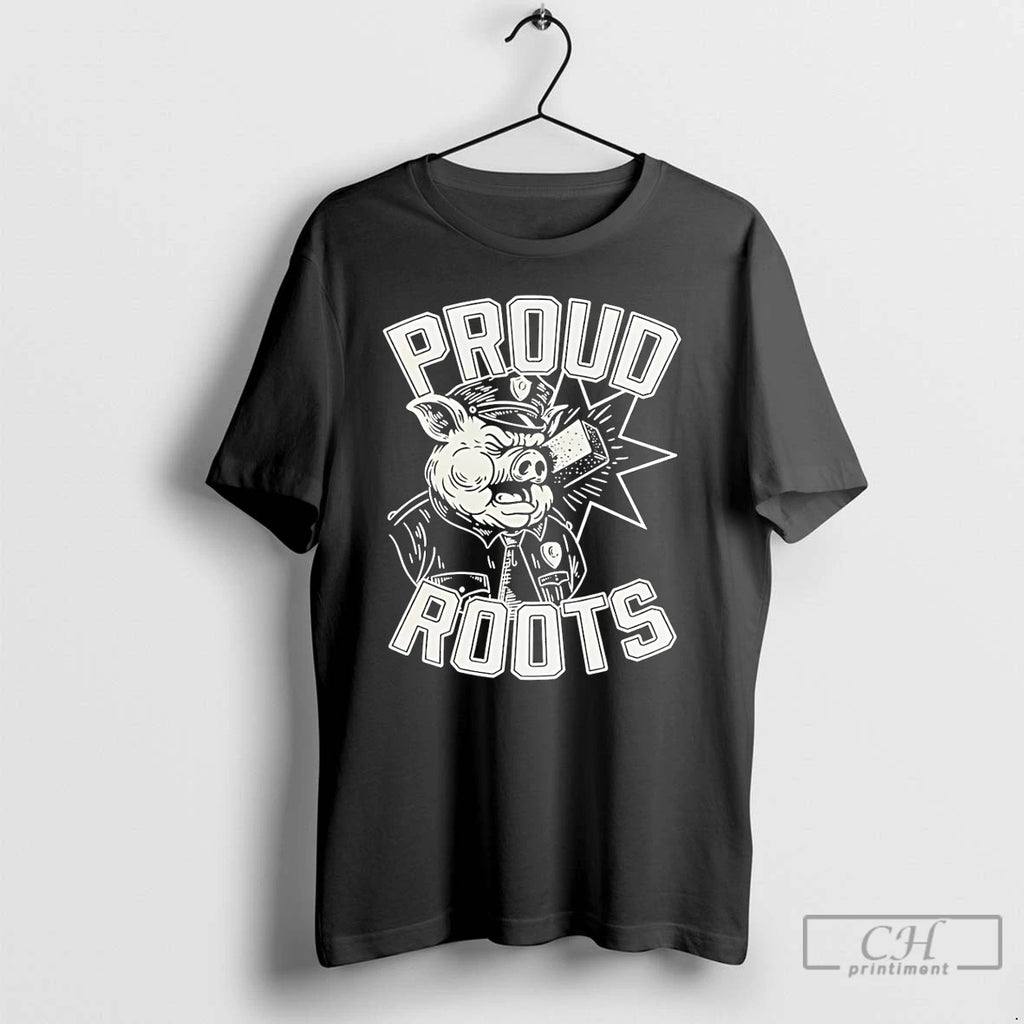 Premium Proud Roots Police Ice Pig T-Shirts, Hoodie, Sweatshirt | RetroVerseTees.com
