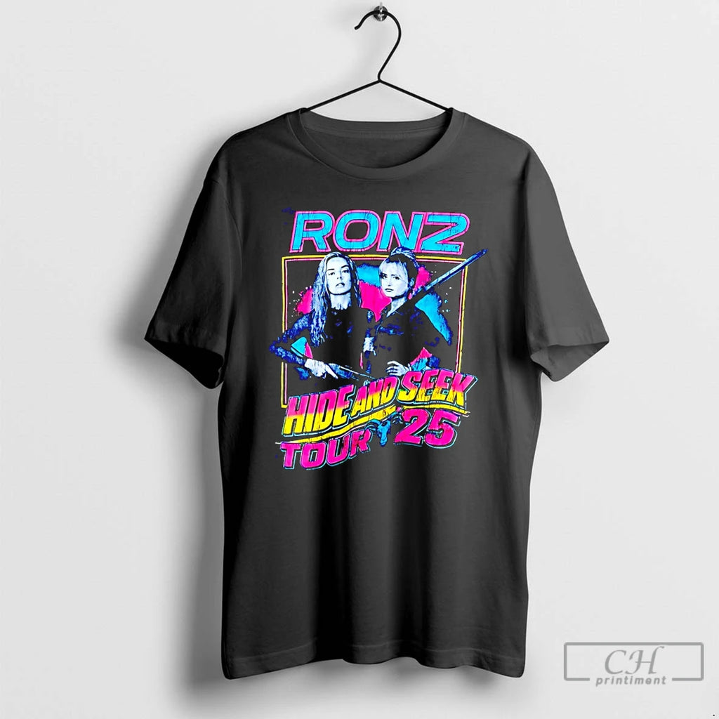 Premium Ronz Hide And Seek Tour 2025 T-Shirts, Hoodie, Sweatshirt | RetroVerseTees.com