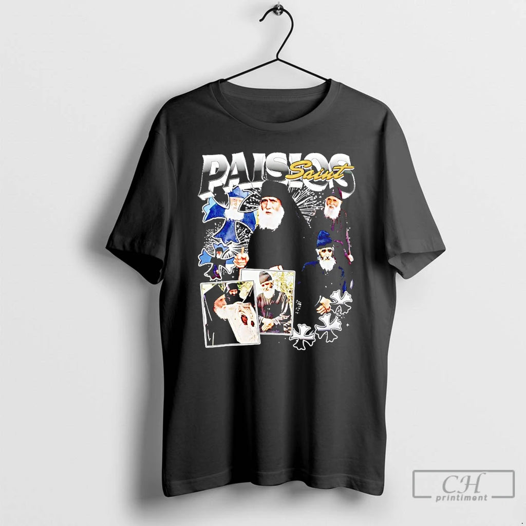 Premium Saint Paisios Picture Collage Vintage T-Shirts, Hoodie, Sweatshirt | RetroVerseTees.com