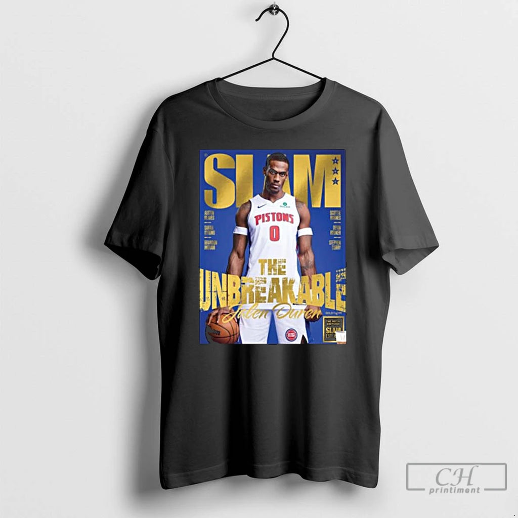 Premium Slam 260 Gold Metal Cover Jalen Duren Magazine The Unbreakable Nba T Shirts Sweater Hoodie, Sweatshirt