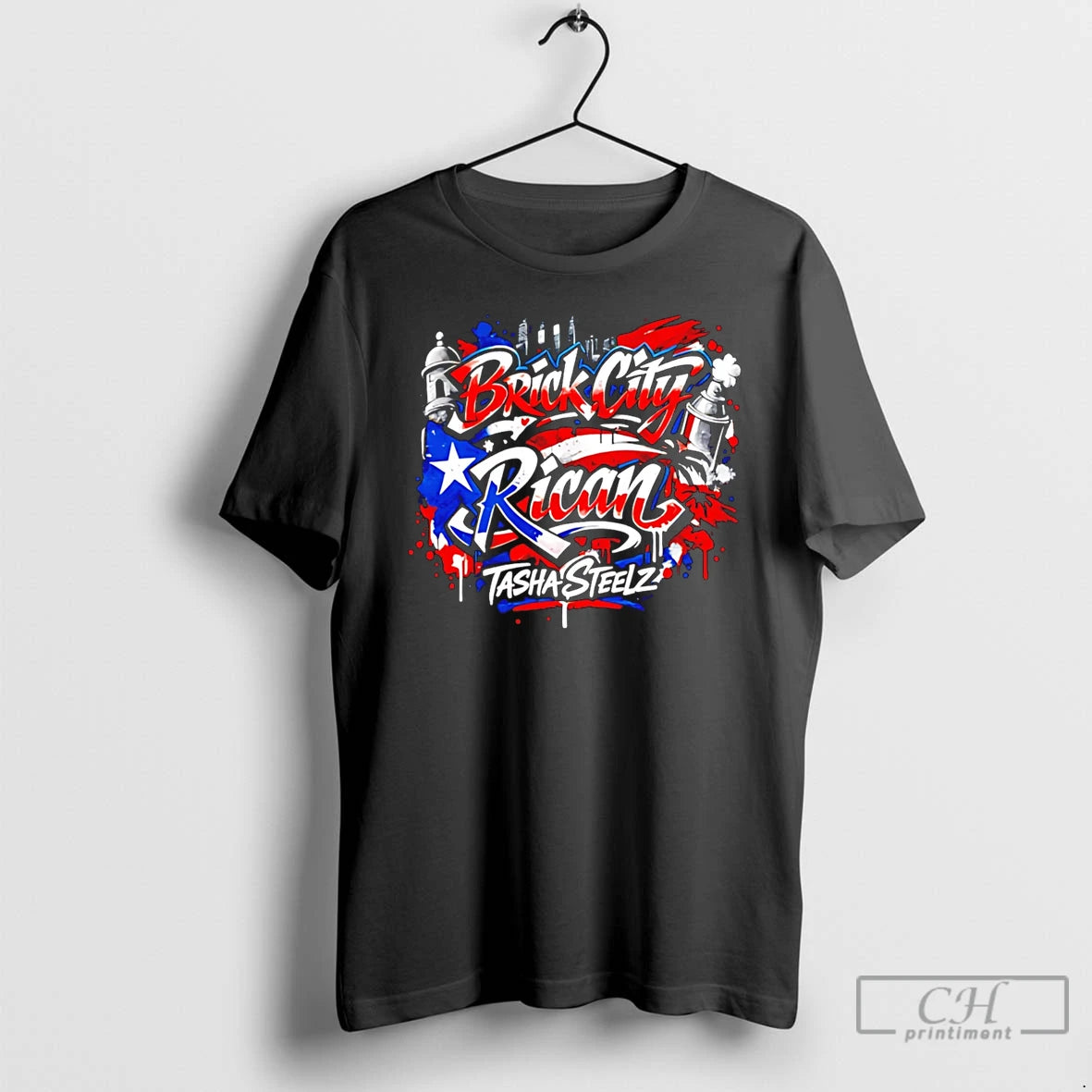 Premium Tasha Steelz Brick City Rican T-Shirts, Hoodie, Sweatshirt | RetroVerseTees.com