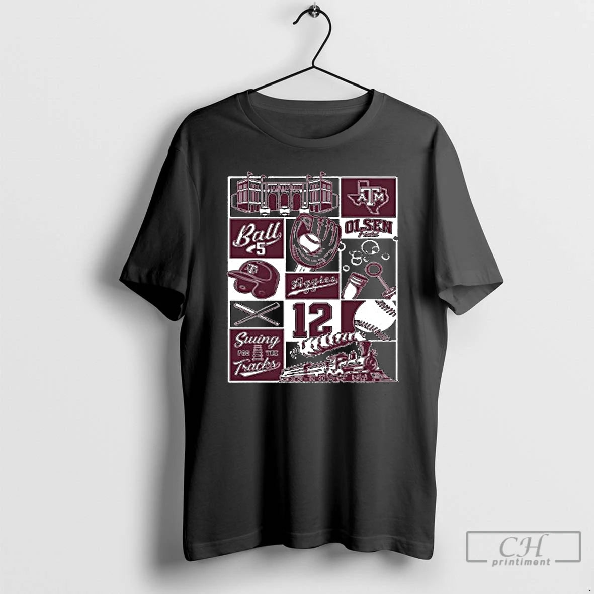 Premium Texas Am Baseball Collage T-Shirts, Hoodie, Sweatshirt | RetroVerseTees.com