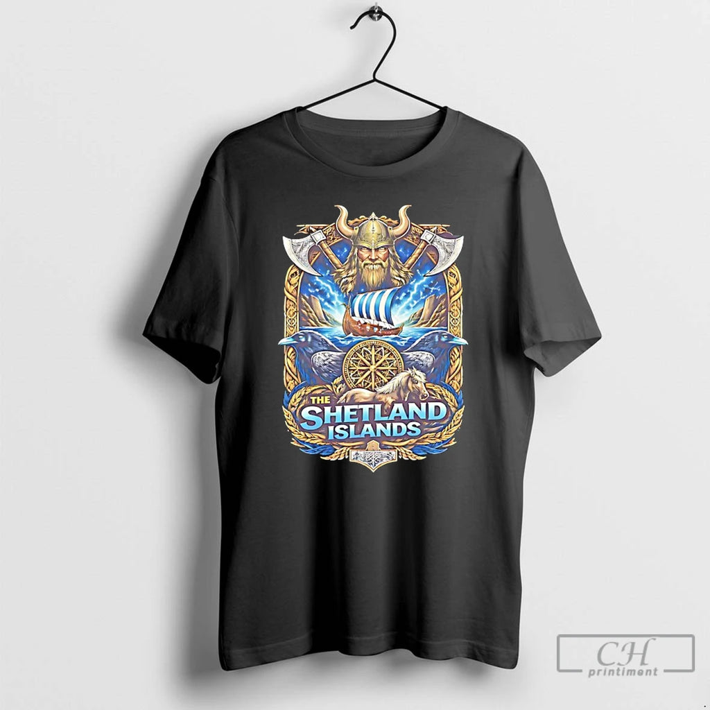 Premium The Shetland Islands Viking Art T-Shirts, Hoodie, Sweatshirt | RetroVerseTees.com