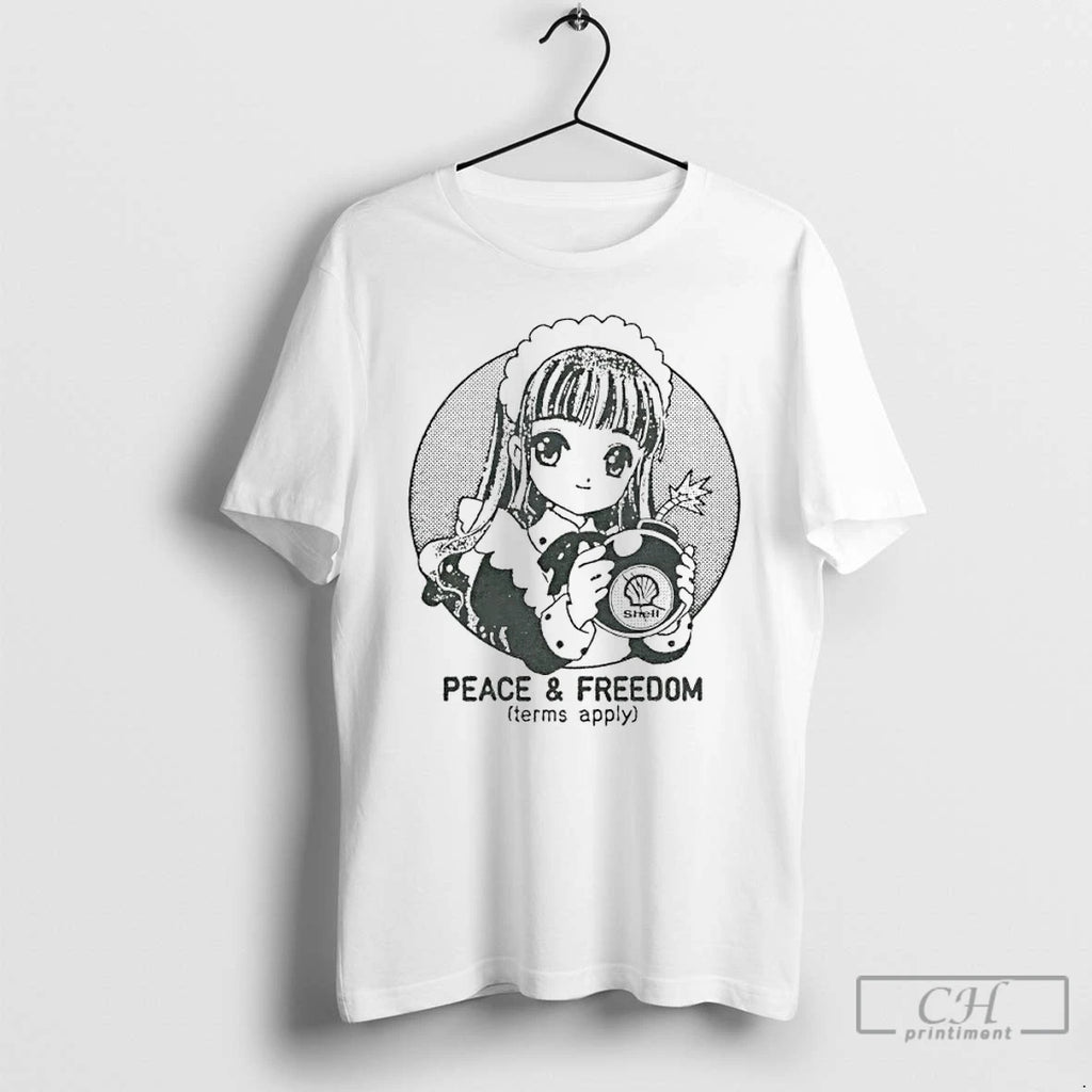 Premium Tomoyo Daidouji Peace And Freedom Terms Apply T-Shirts, Hoodie, Sweatshirt | RetroVerseTees.com