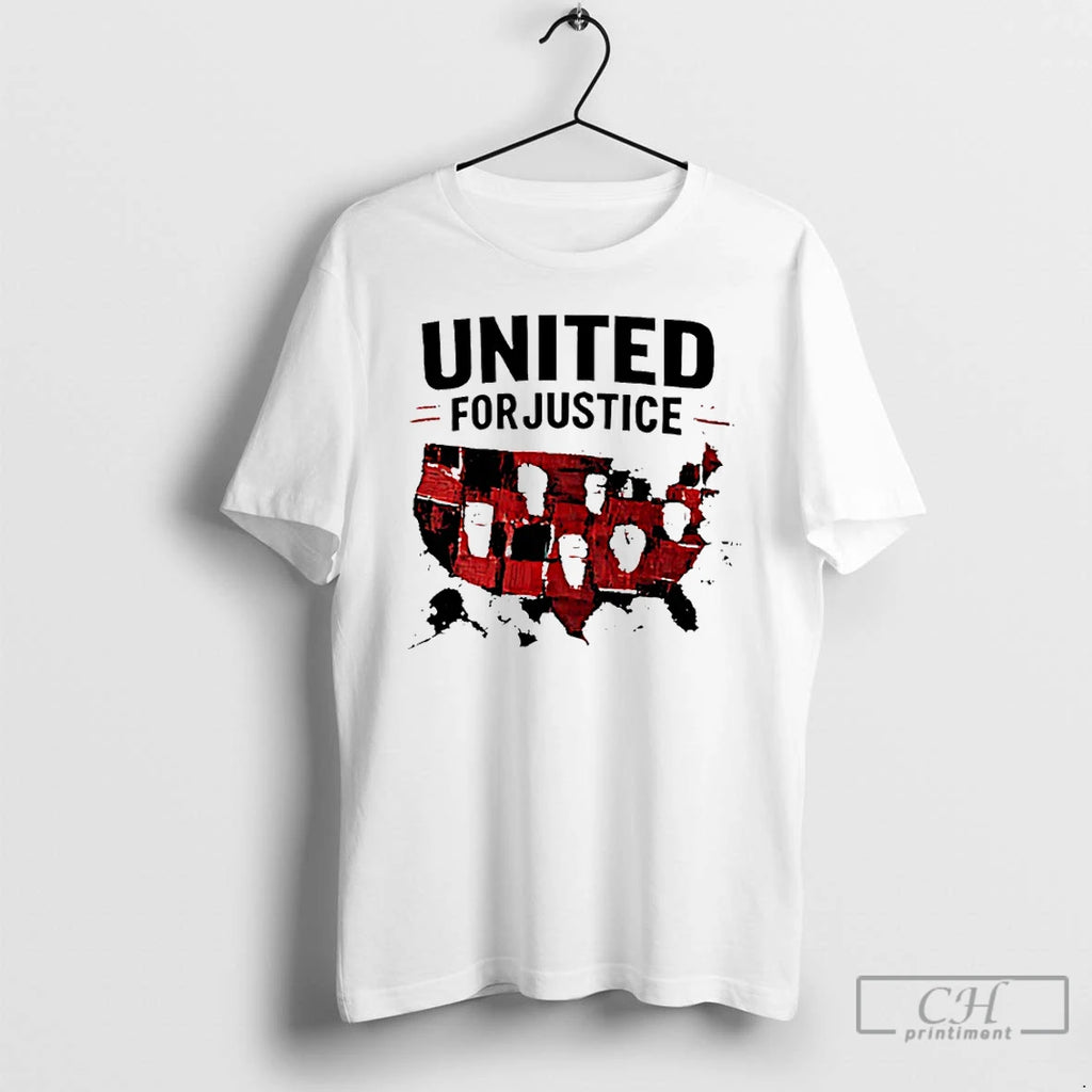 Premium United For Justice Map T-Shirts, Hoodie, Sweatshirt | RetroVerseTees.com