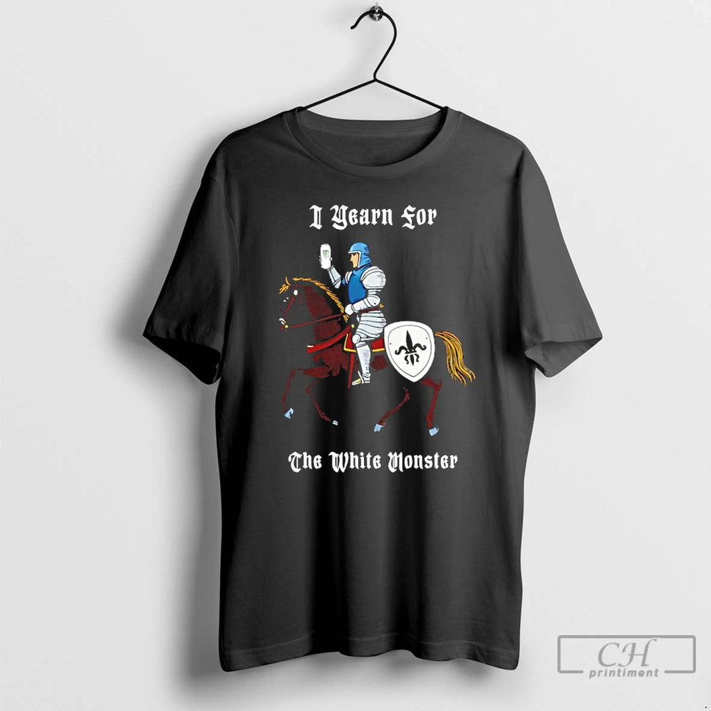 Premium Warrior I Yearn For The White Monster T-Shirts, Hoodie, Sweatshirt | RetroVerseTees.com