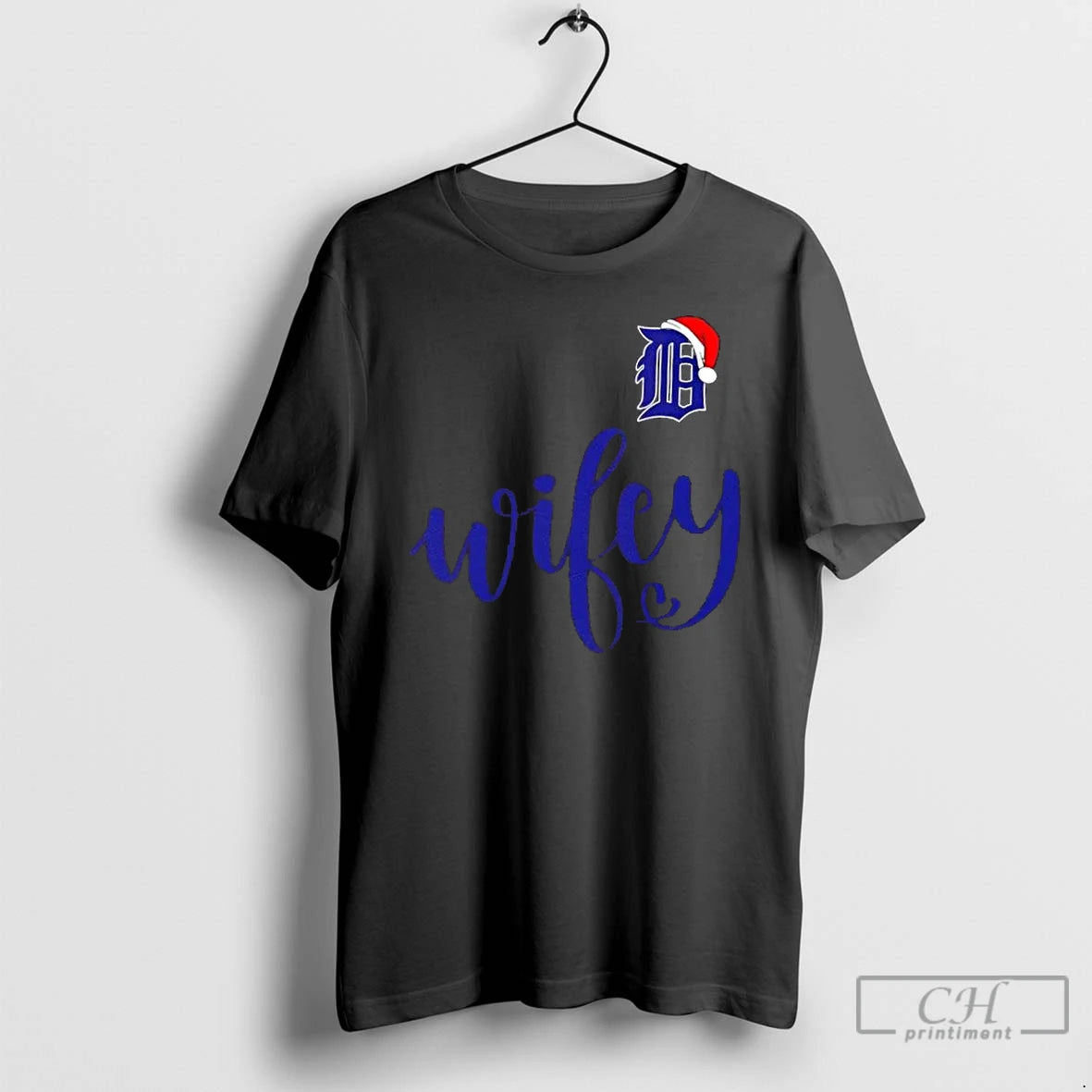 Premium Wifey Detroit Tigers Santa Hat Merry Christmas T-Shirts, Hoodie, Sweatshirt | RetroVerseTees.com