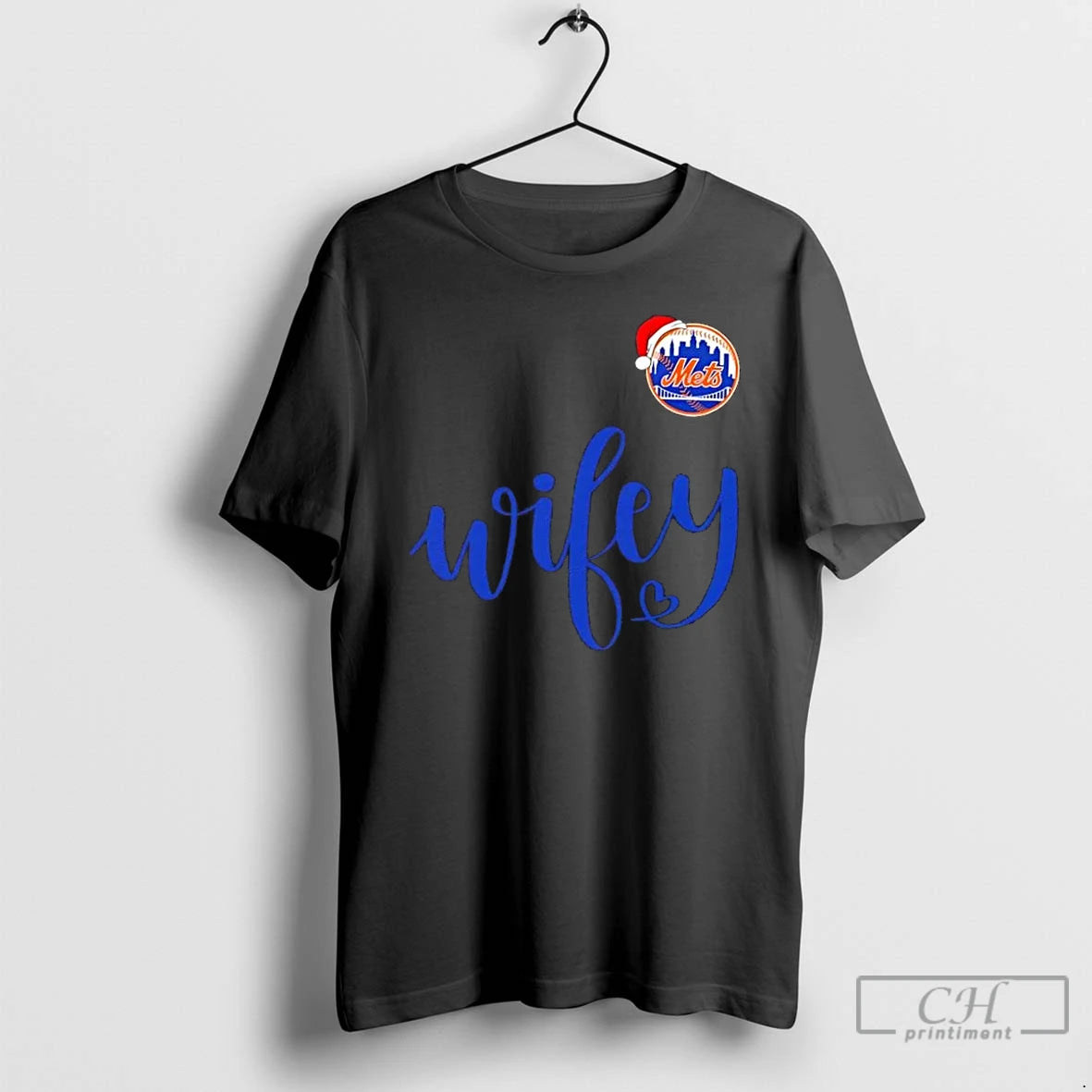 Premium Wifey New York Mets Santa Hat Merry Christmas T-Shirts, Hoodie, Sweatshirt | RetroVerseTees.com