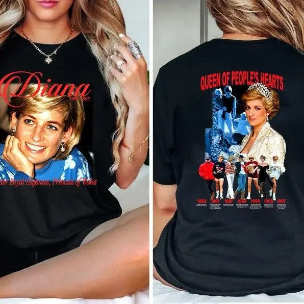 Princess Diana Moby Thrift Official Tee | Vintage Diana Graphic Shirt | Retro Royal Family Apparel | Limited Edition, Top...