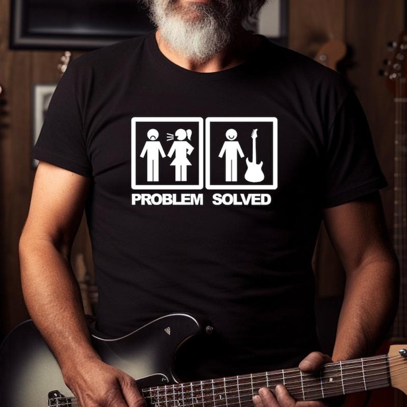 Problem Solved Guitar T-shirt