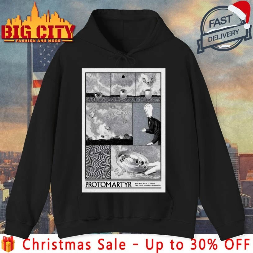 Protomartyr Nov 8 2025 Pitchfork Music Festival Paris Le Trabendo, Paris Poster shirt