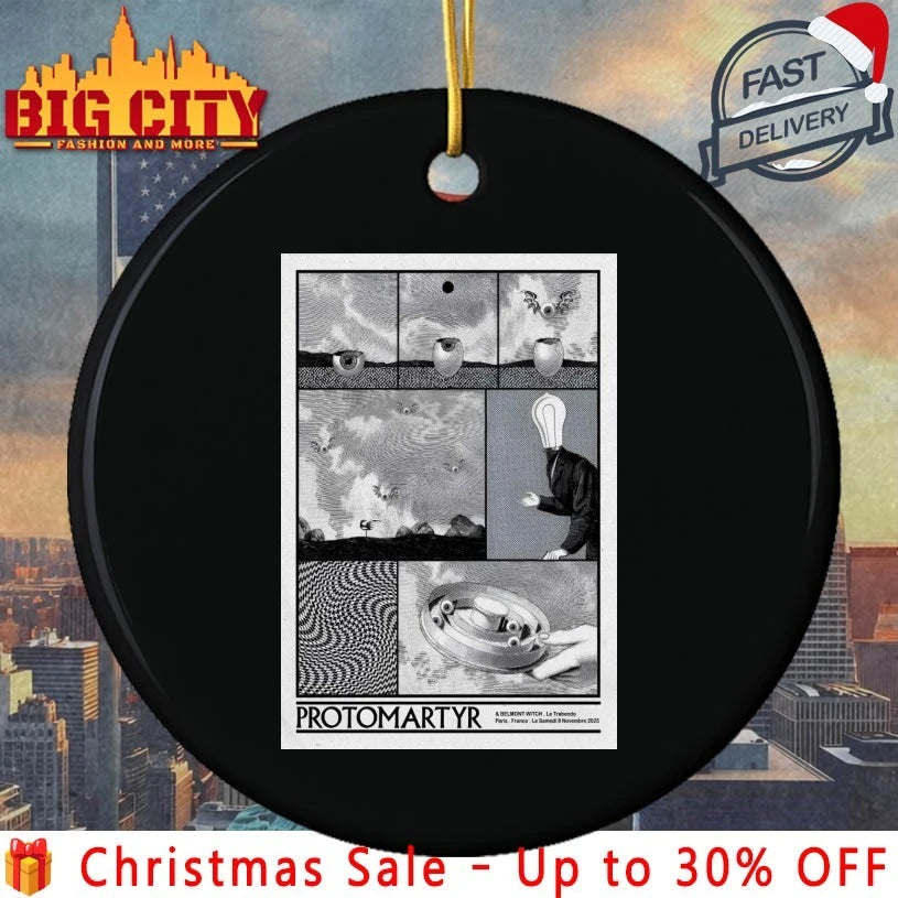 Protomartyr Nov 8 2025 Pitchfork Music Festival Paris Le Trabendo, Paris Poster shirt