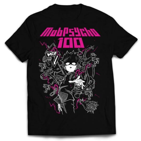 Psycho T-Shirt, Shigeo Kageyama T-Shirt,Mob Psycho 100 T-Shirt,Dimple, Mob, Anime T-shirt Gift For Fan, Anime T-Shirt,...