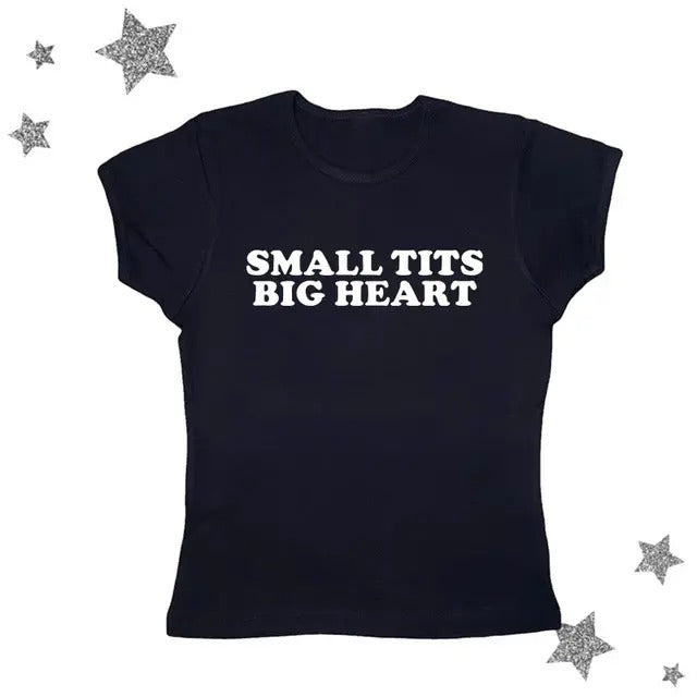 Punk Y2k Women's Baby Tee, Aesthetic Letter Print, Vintage Streetwear T-Shirts, Emo Girl Clothes, Y2k Top Women...