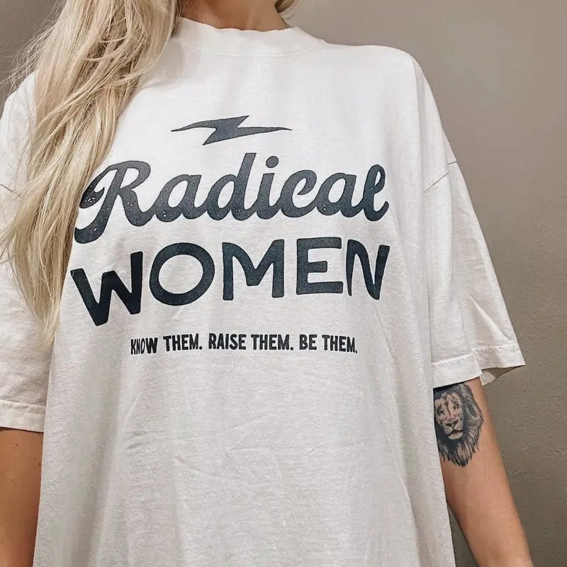 Radical Woman Feminist Empowering Graphic Tee Retro Graphic Tee Grunge Hippie Boho Graphic Hoodie, Sweatshirt