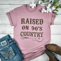 Raised on 90's Country Graphic T-shirt Hoodie, Sweatshirt | RetroVerseTees.com