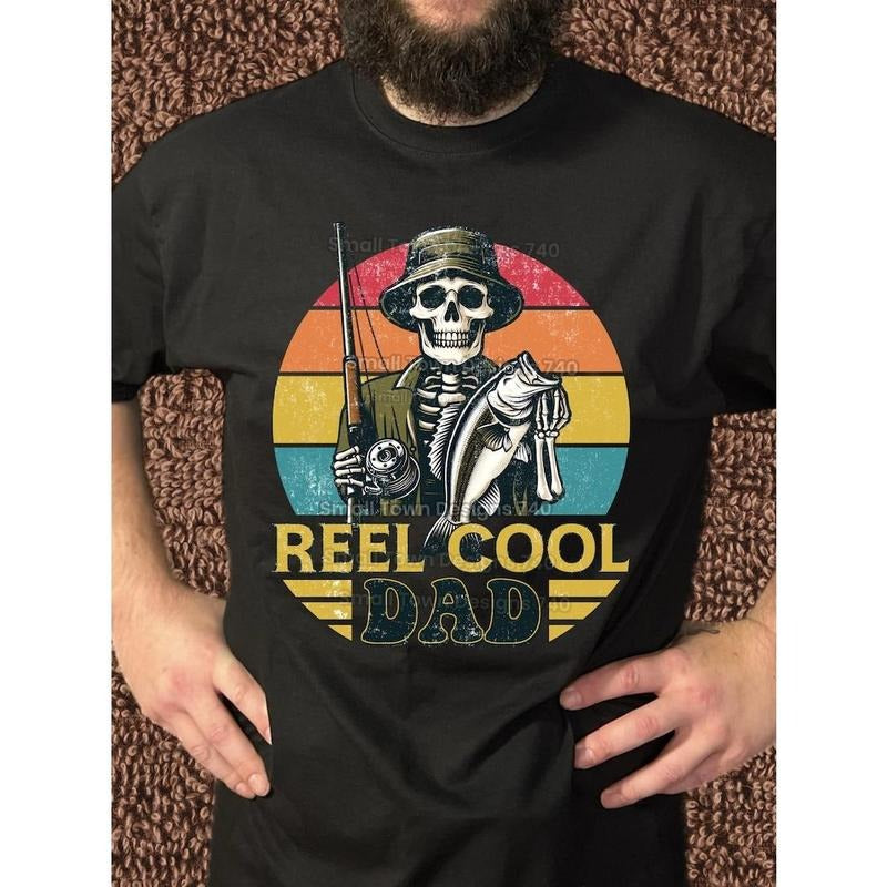 Reel Cool Fishing Dad T Shirt Hoodie Sweater Gift for husband Cool dad Club Happy Father Day For Dad Sweatshirt