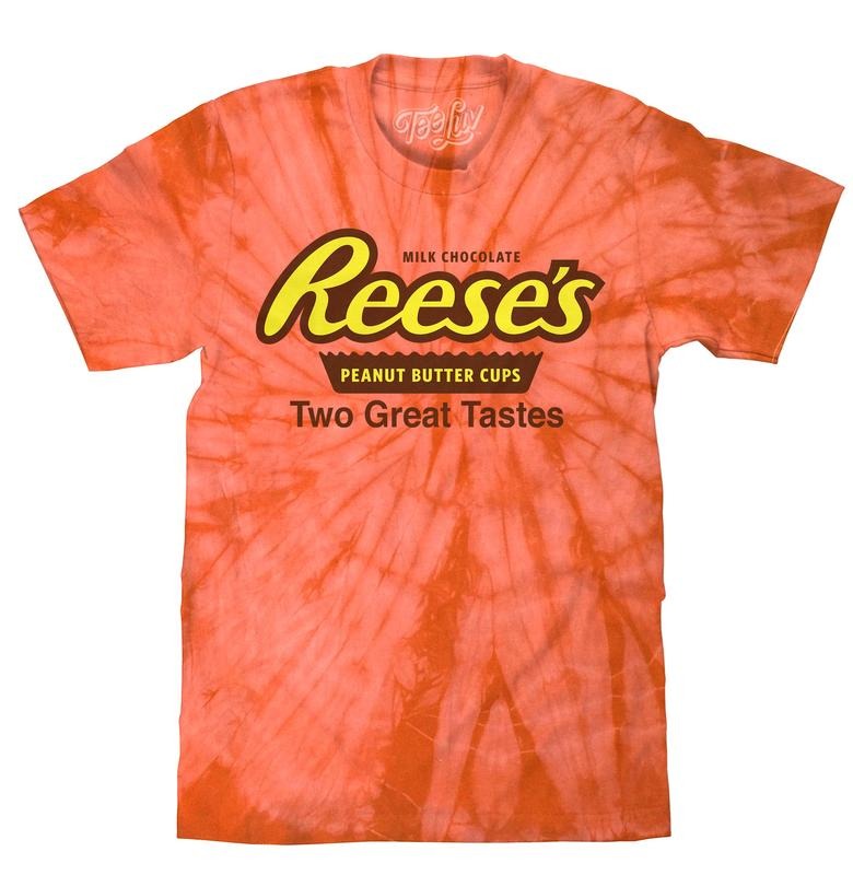 Reese's Peanut Butter Cup Tie Dye T-Shirt - Orange Spider Hoodie, Sweatshirt | RetroVerseTees.com