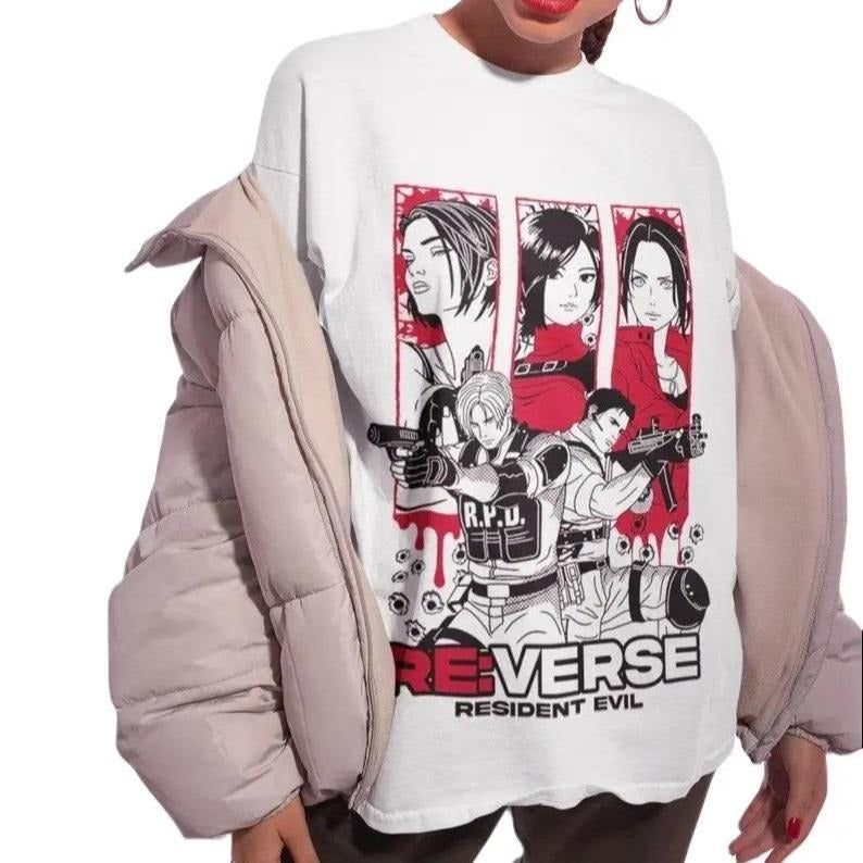 Resident Evil T-Shirt, Resident Evil Vintage T-Shirt, Anime T-shirt Hoodie, Sweatshirt | RetroVerseTees.com