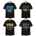 Retro 1960s Black All Team Football T-Shirt