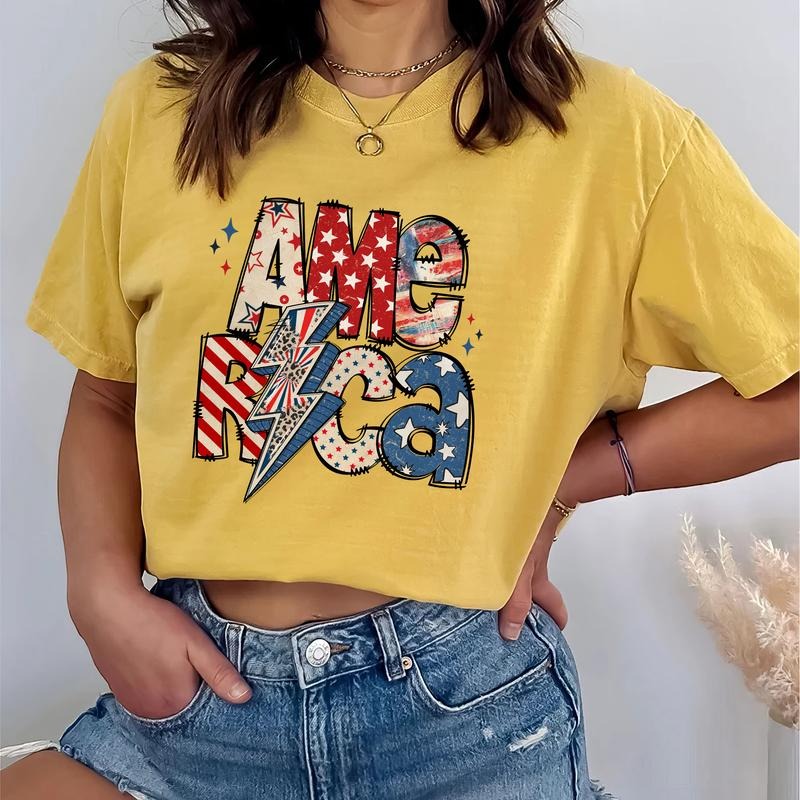 Retro America Shirt, Vintage 90s America Graphic Tee, 4th of July Shirt, Patriotic USA Tshirt, Independence Day USA...