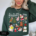 Retro Christmas Sweatshirt, It's the Most Wonderful Time, Women's Christmas Vintage Shirt, Trendy Holiday Sweatshirt,...