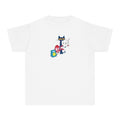 Retro Cool Cat Baby Tee, Babytee Y2k Streetwear, Quirky Vintage Graphic Top, Guitar Bass Tee, Funny 90s Tshirt, Grunge...