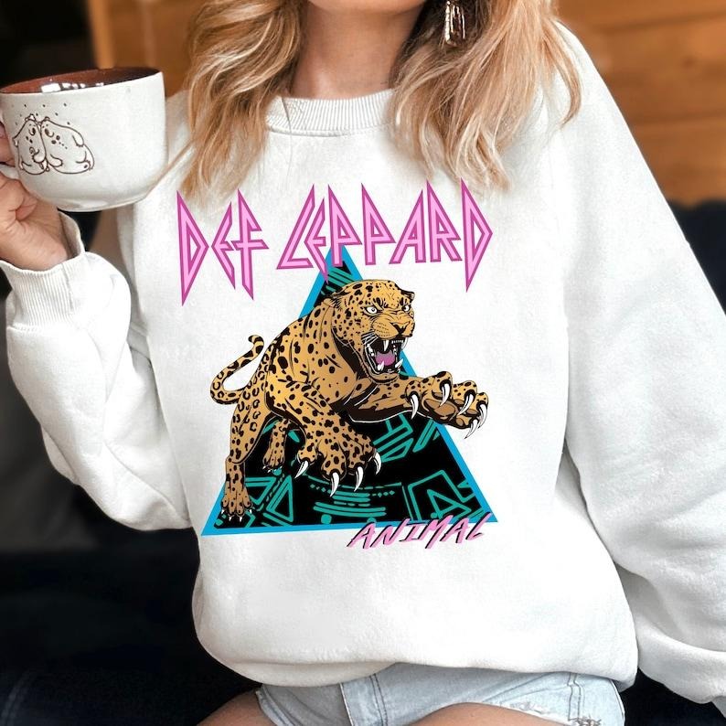 Retro Def Leppard shirt, vintage rock band sweatshirt, rock festival sweatshirt Hoodie | RetroVerseTees.com