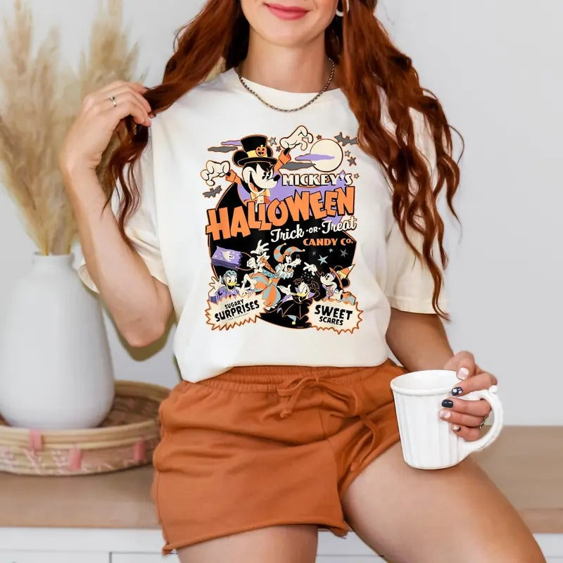 Retro Halloween Trick Or Treat Shirt, Vintage Mouse Halloween Shirt, Not So Scary Shirt, Unisex Shirt for Men and Women,...
