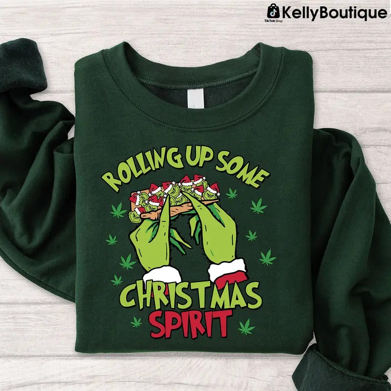 Rolling Christmas Season Graphic Printed Unisex Classic Cotton T-shirt Sweatshirt Hoodie | RetroVerseTees.com