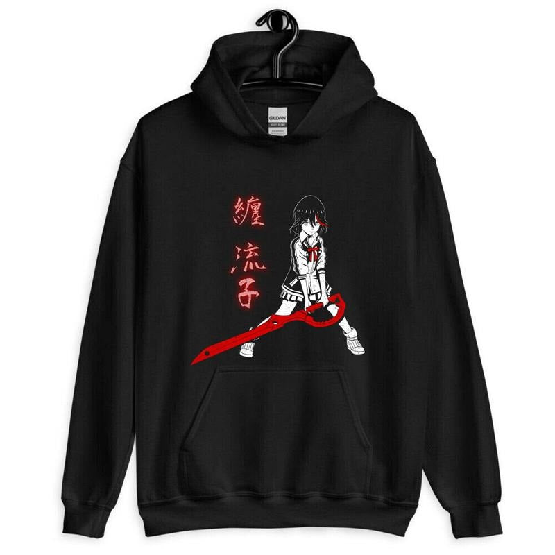 Ryuko Matoi Unisex Hoodie Kill La Kill,Low polygon,anime,Killer warrior T-Shirts, Sweatshirt | RetroVerseTees.com