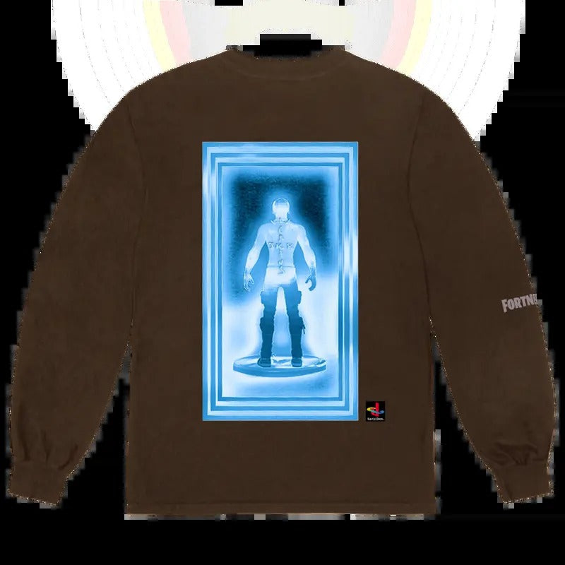 Travis Scott T-3500 Beam L/S Tee Bleached Black Hoodie, Sweatshirt | RetroVerseTees.com