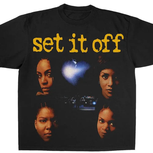 "SET IT OFF 1996" TEE - VINTAGE BOOTLEG Graphic Unisex T-Shirt Menswear Retro Hoodie, Sweatshirt | RetroVerseTees.com